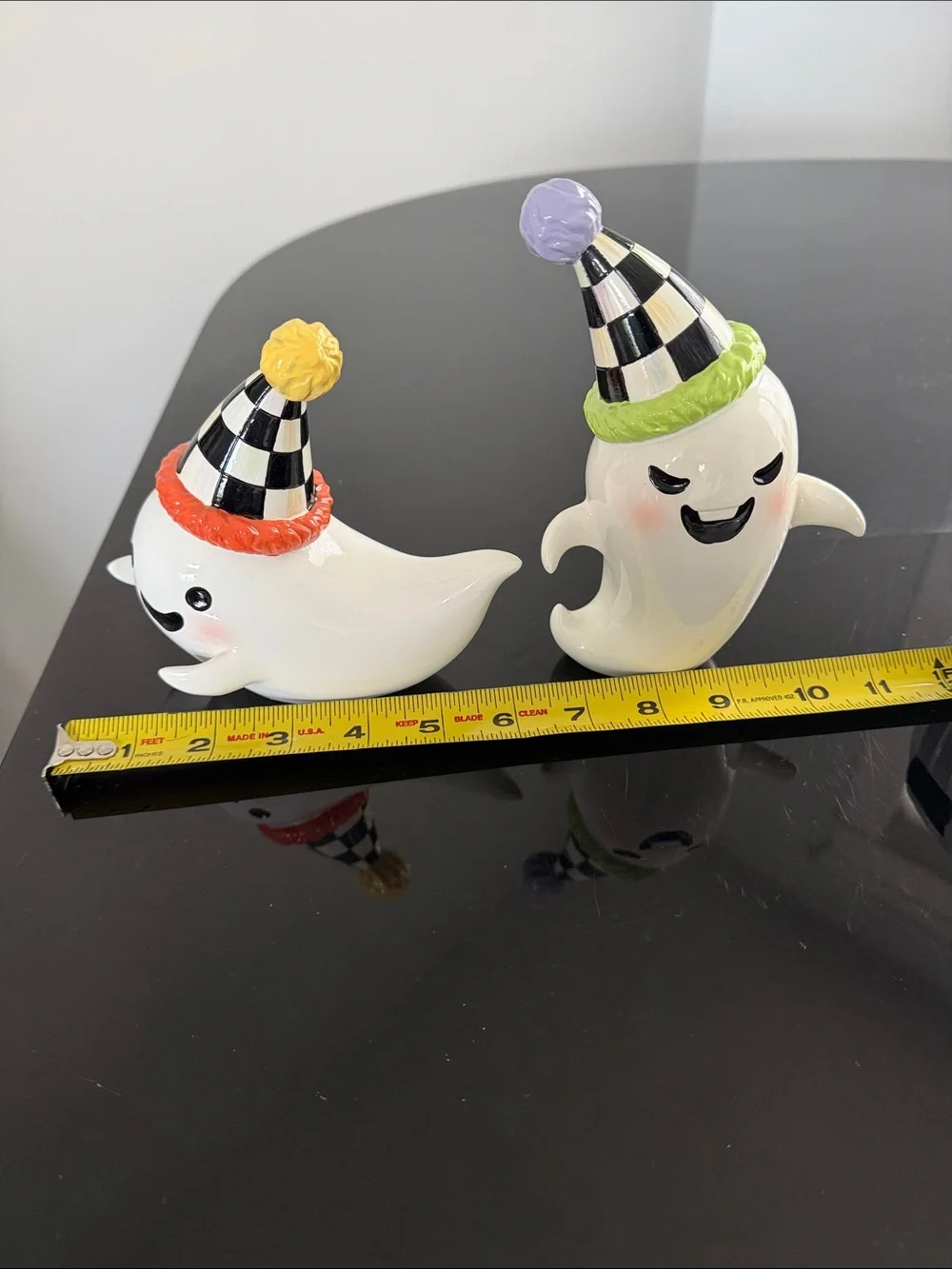 MacKenzie-Childs Trick or Treat Ghost Figurines - Set of 2